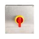 INTERRUPTOR 4P.100A. MANDO IP69K EN CAJA INOX