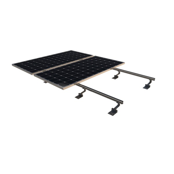 SUNFER 02.4V5  Kit para anclaje a losa de hormigón/madera. 5 módulos vertical