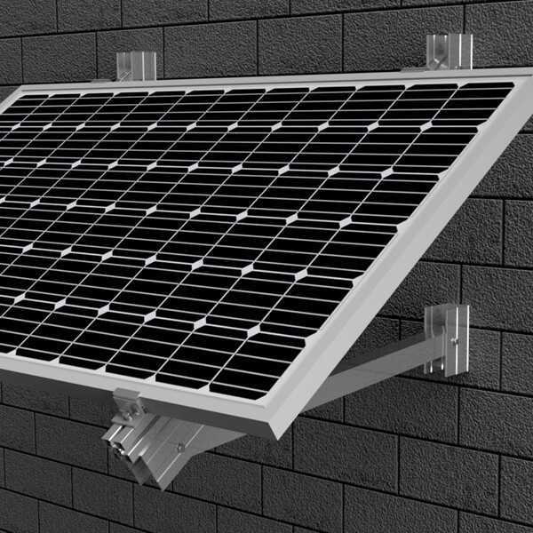 SUNFER 15H1 Kit de triangulo para fachada de hormigón. 1 módulo horizontal