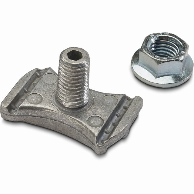 Conector de dos niveles para raíl C - M14