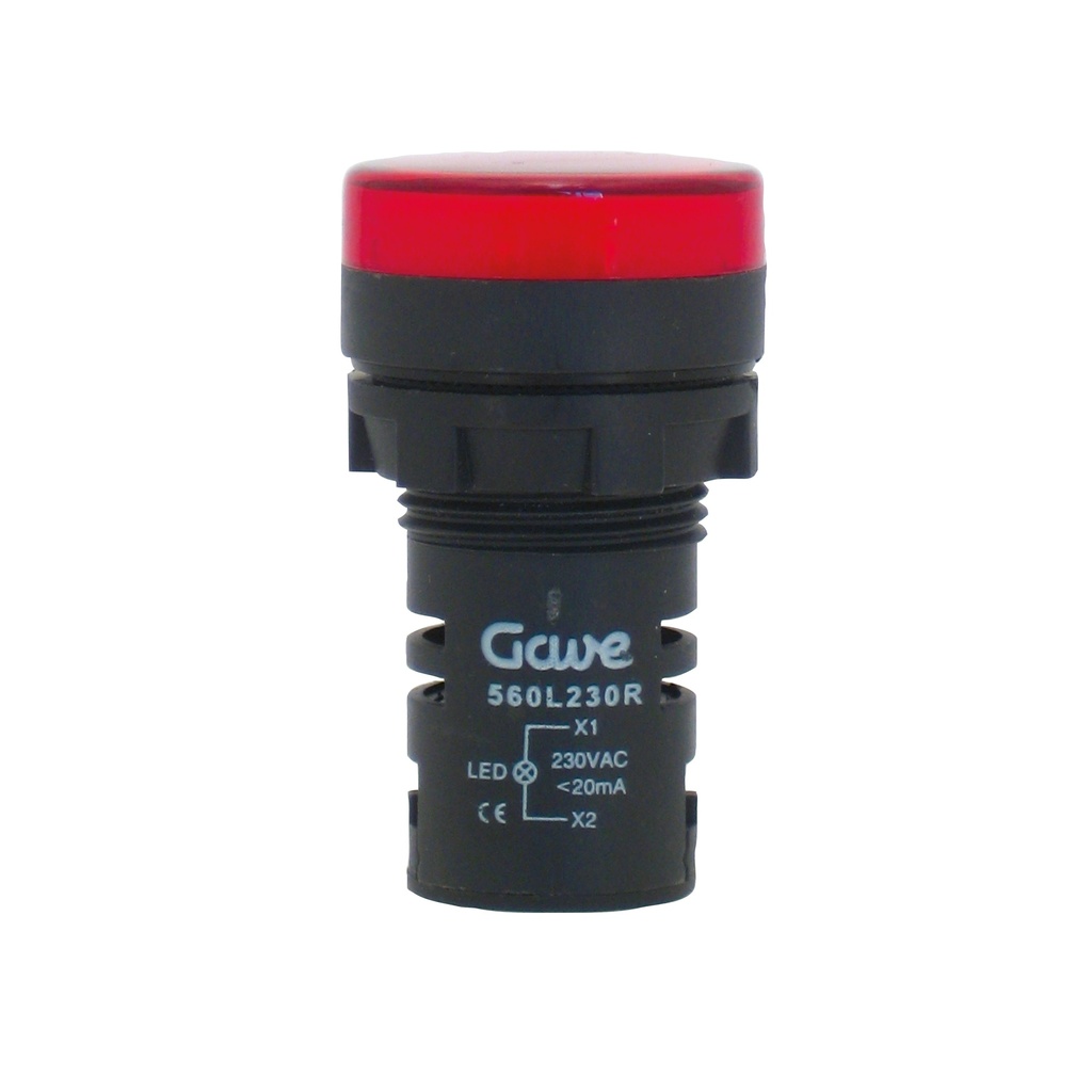 PILOTO MULTILED D. 22,5MM 230V NARANJA GAVE