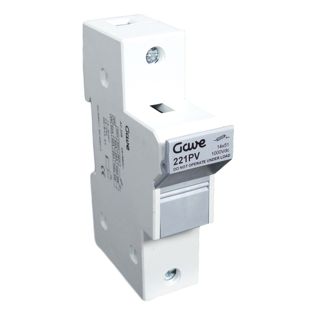 PORTAFUSIBLE 1P GAVE 20A 1000VDC