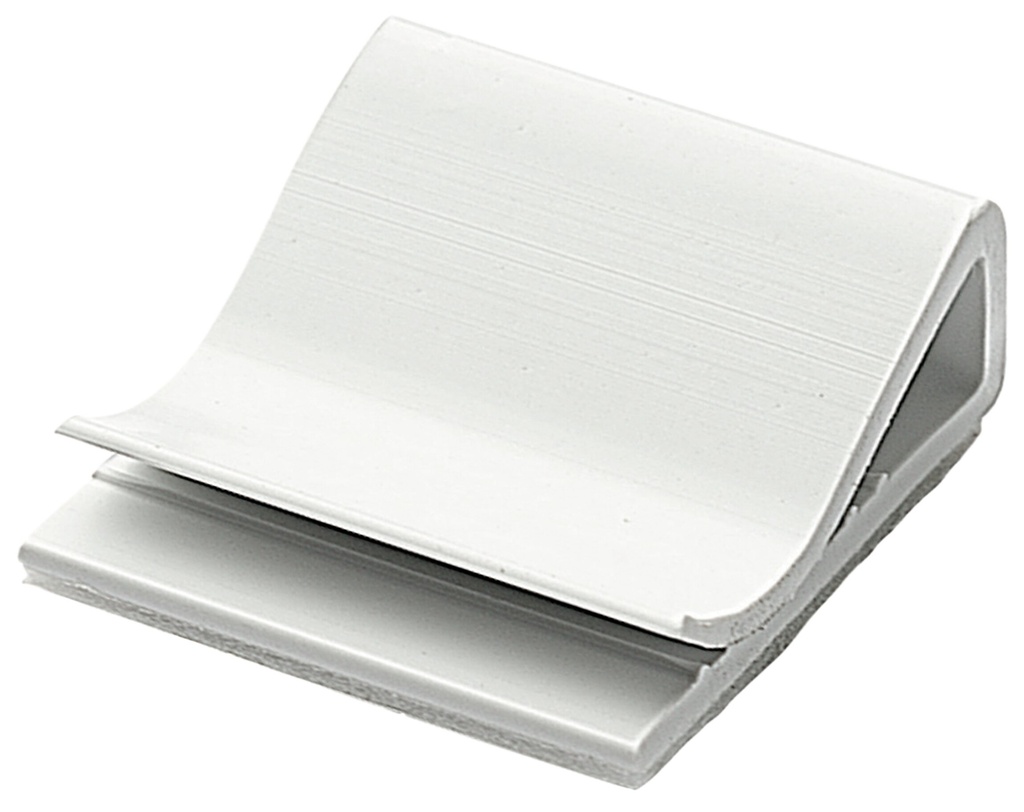 SOPORTE ADHESIVO CABLE PLANO 25X26X9,6