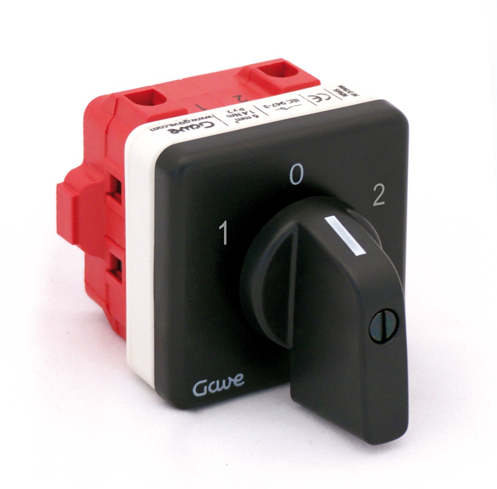 CONMUTADOR  1P 12A.D0 MANDO FIJACION POR TORNILLO