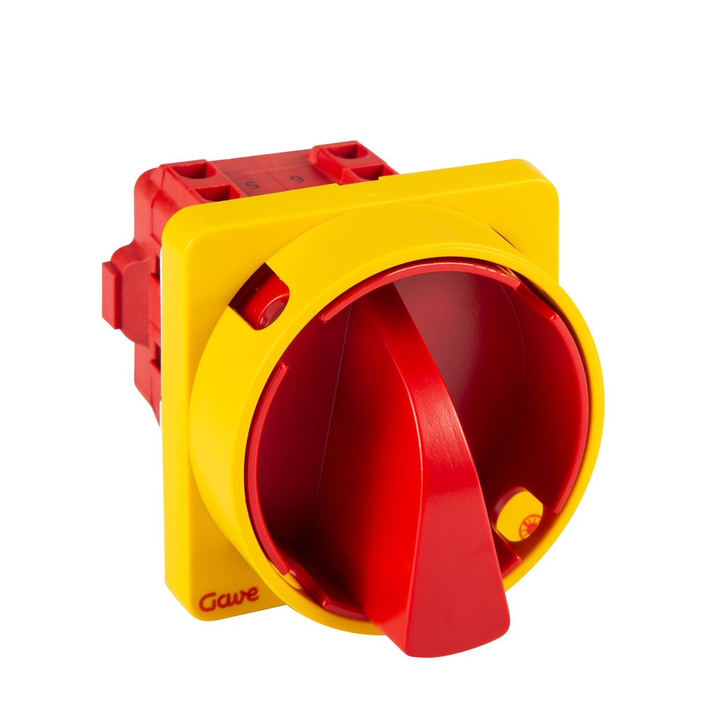 INTERRUPTOR 3P 16A.D0 BLOQUEO CANDADO ROJO/AMARILLOTRATAMIENTO ANTIMICROBIANO