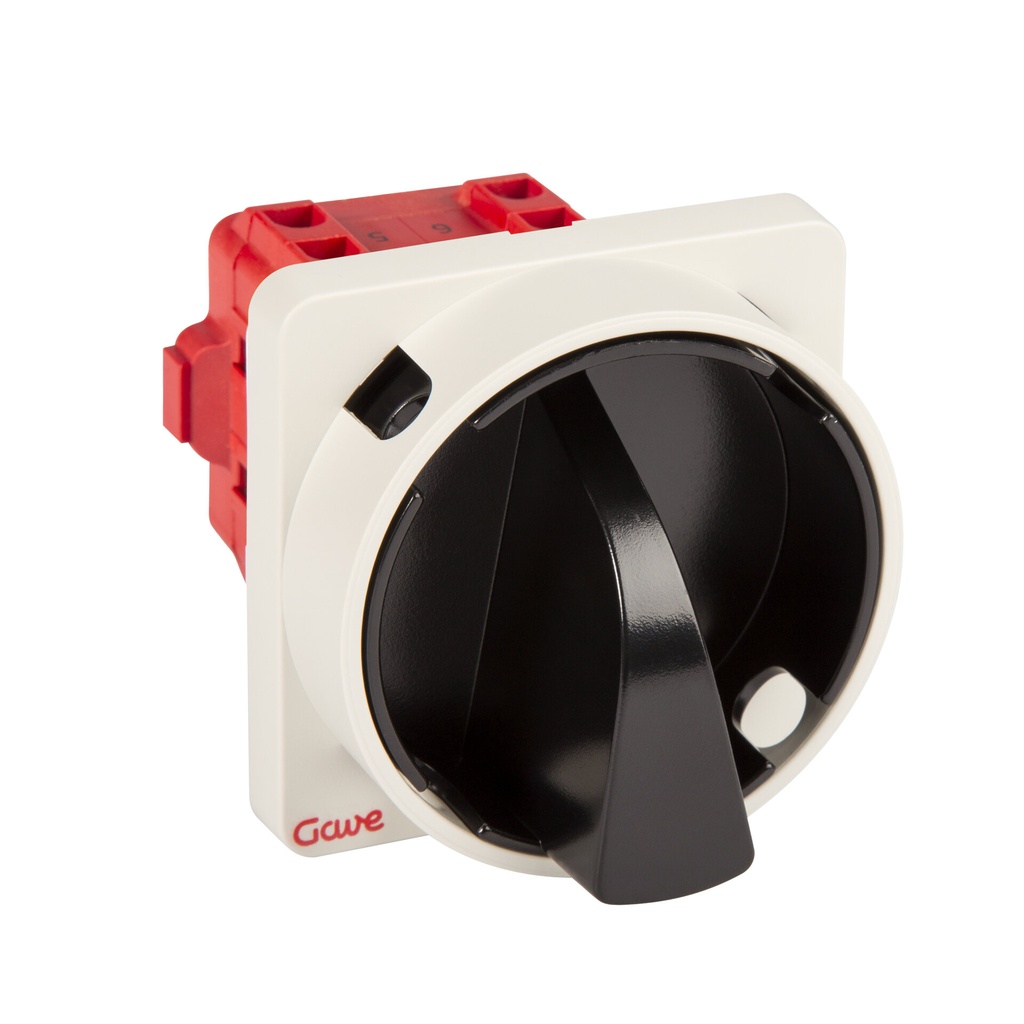 INTERRUPTOR GAVE 4P.16A.D0 BLOQUEO CANDADO NEGRO/GRIS