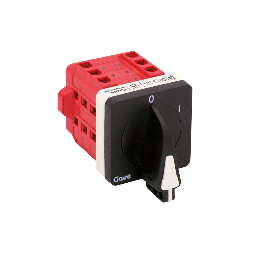 INTERRUPTOR 3P 25A.D0 ENCLAVABLECANDADO GRIS/NEGRO