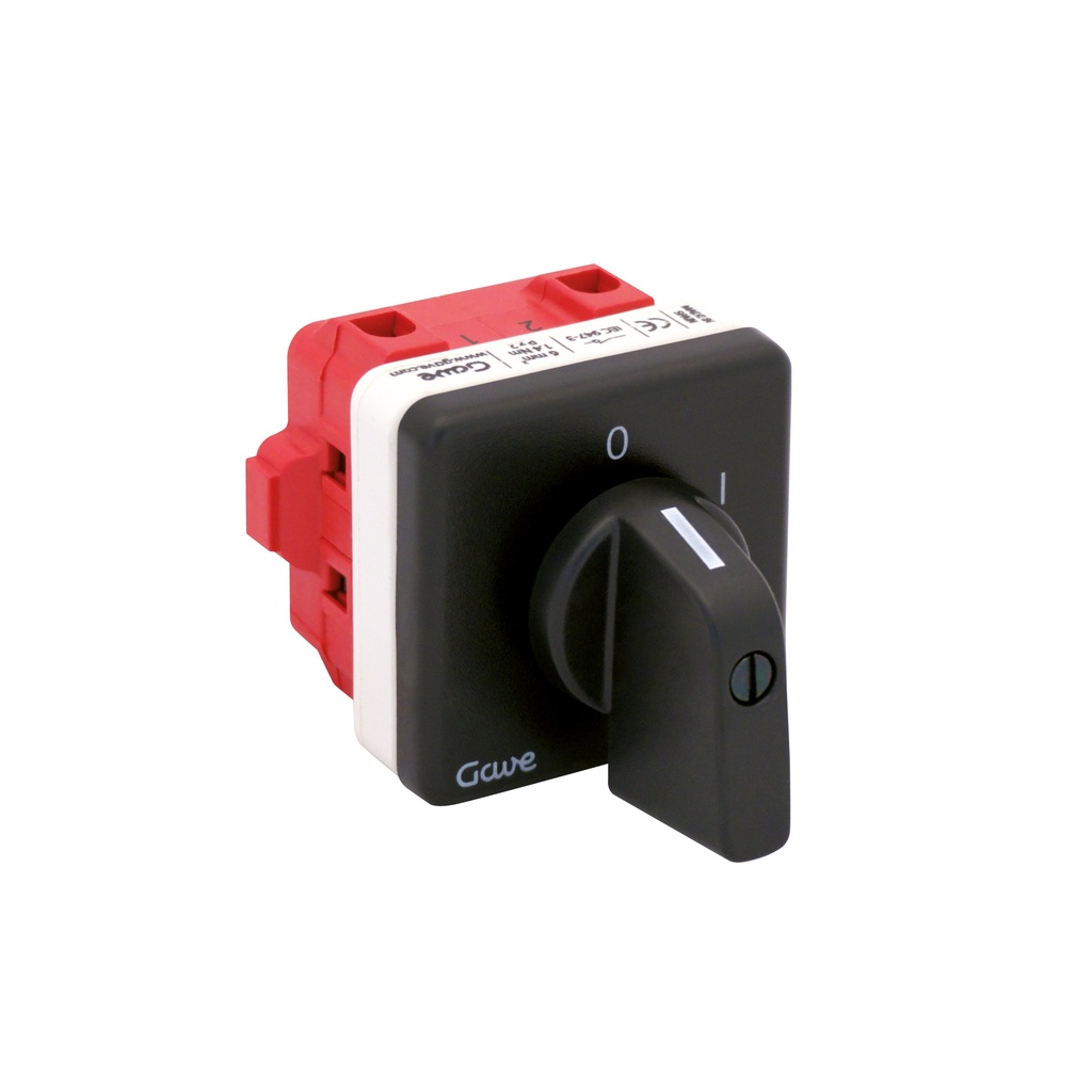 INTERRUPTOR 4P GAVE 25A.D1 MANDO FIJACION POR TORNILLO