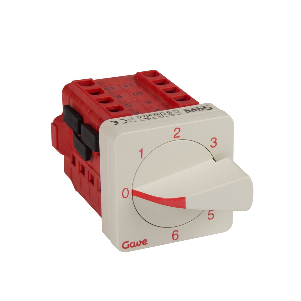 CONMUTADOR GAVE 1P 6 POS.25A.D0