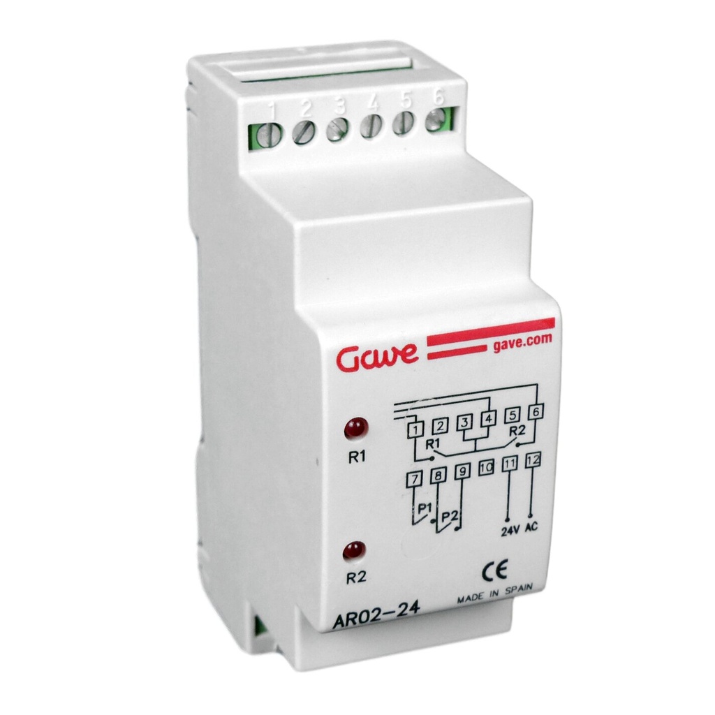 RELE DE ALTERNANCIA GAVE SIMULTANEO 24V AC