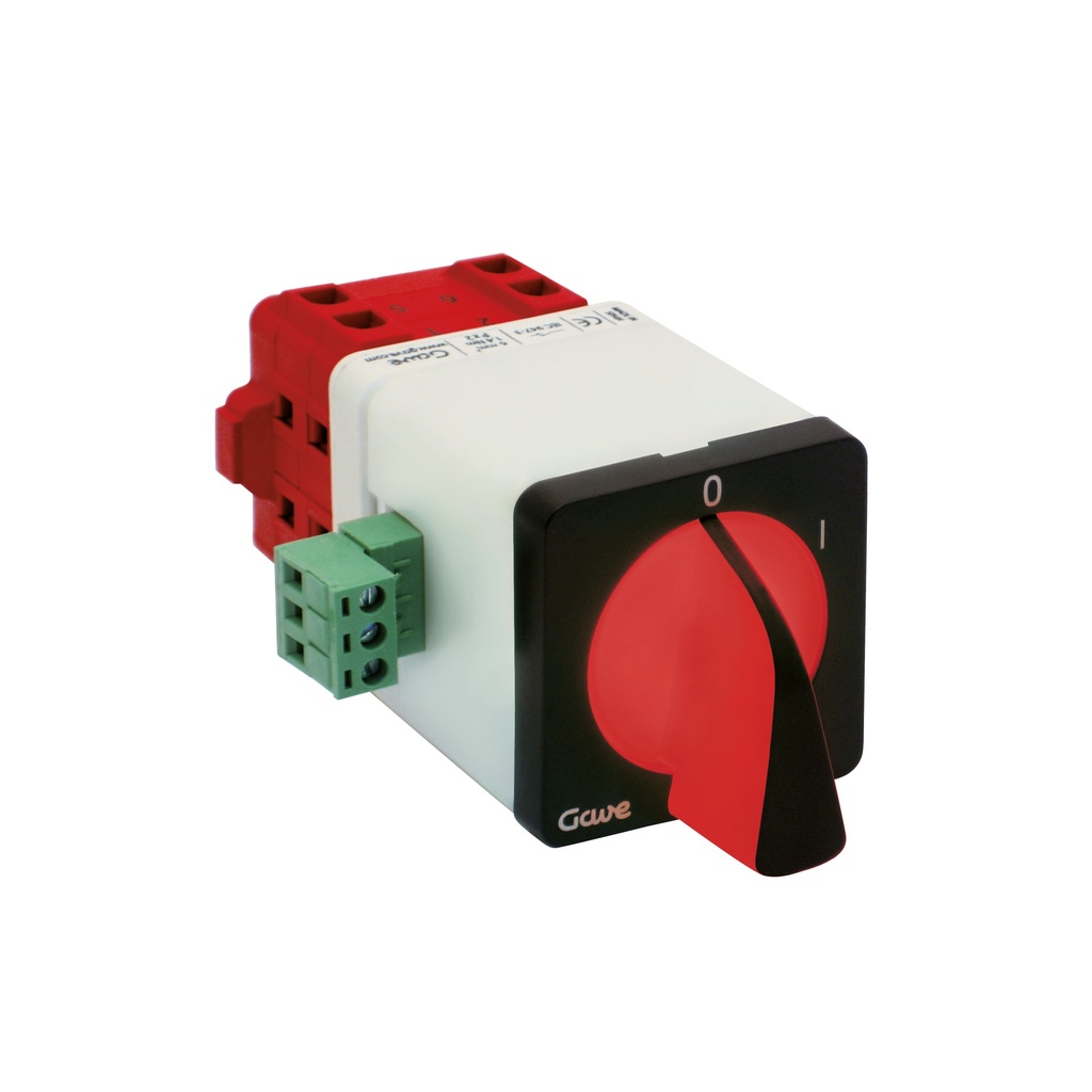 INTERRUPTOR LUMINOSO ROJO/VERDE 400V 4P 12A