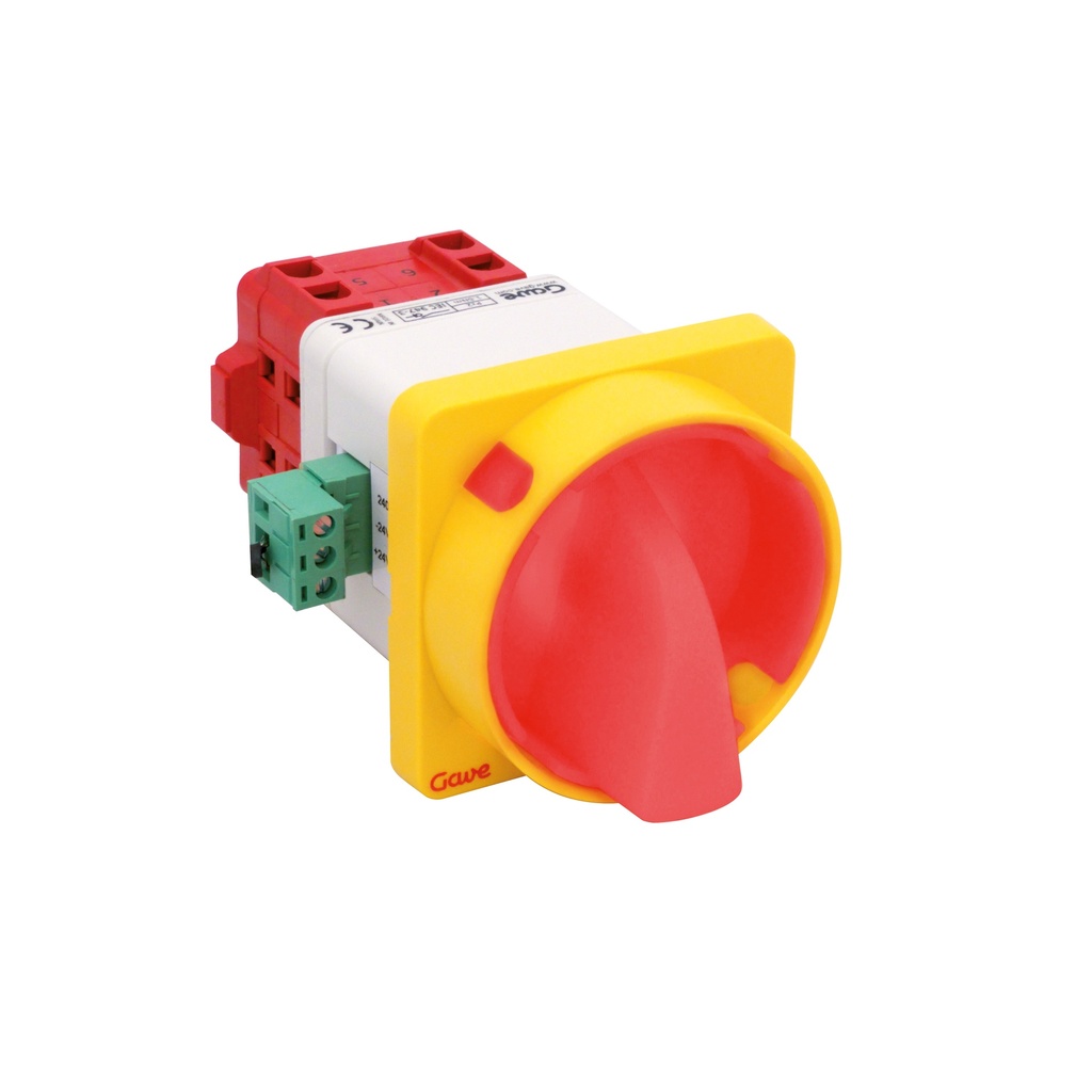 INTERRUPTOR  LUMI. ROJO/VERDE 230V 3P 12A  BLOQ.CAND.