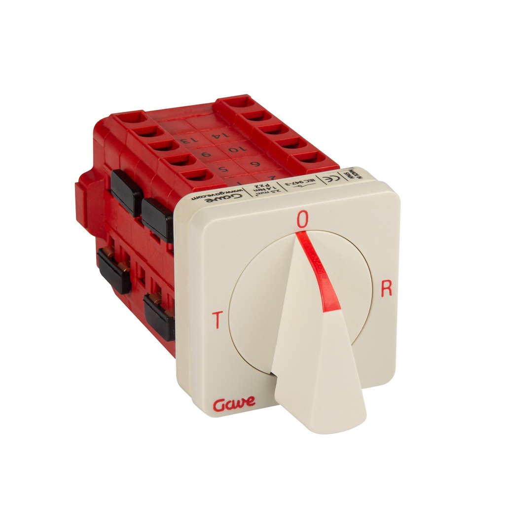 CONMUTADOR GAVE AMPERIMETRO 3CIRCUITOS  DIRECTO  16A.D0