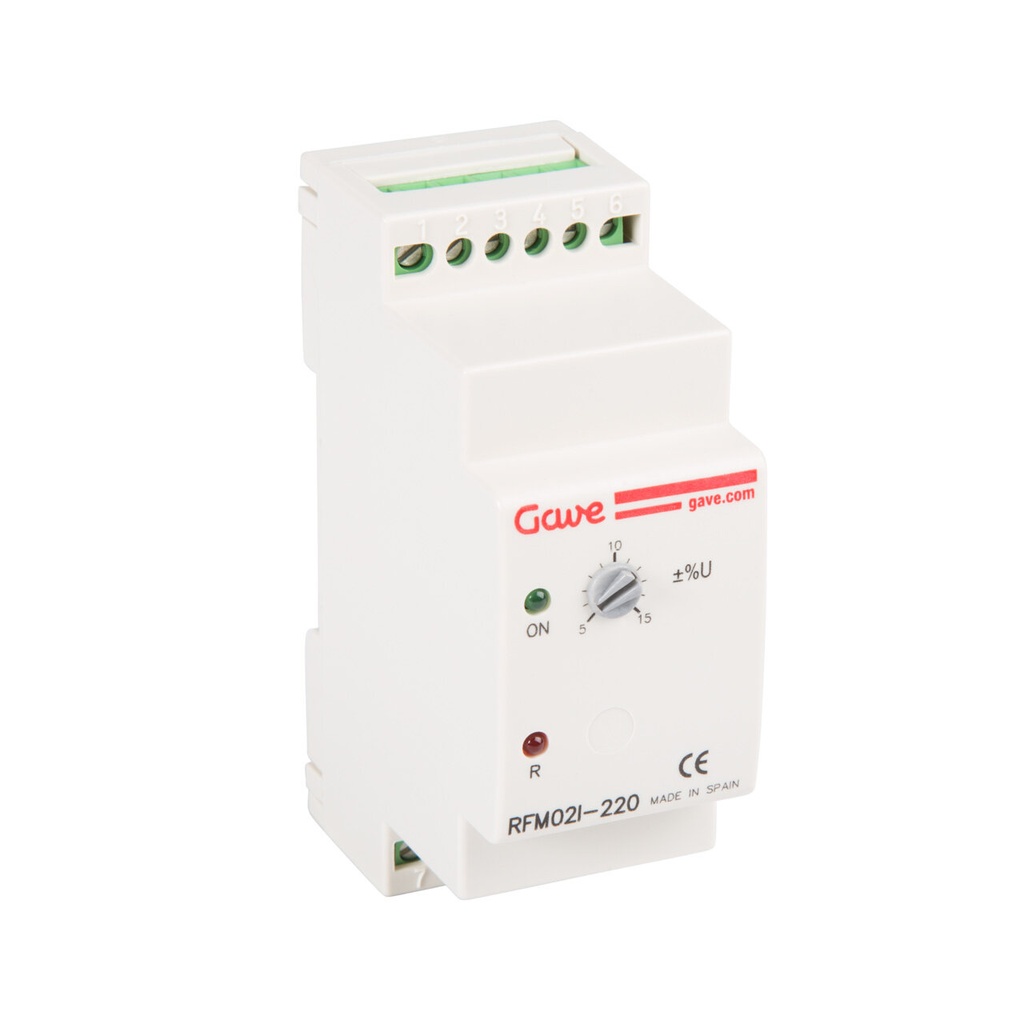 RELE CONTROL SECUENCIA, FALLO FASE,VARIACION DE TENSION INMEDIATO 3F - 230V MONOFASICO GAVE