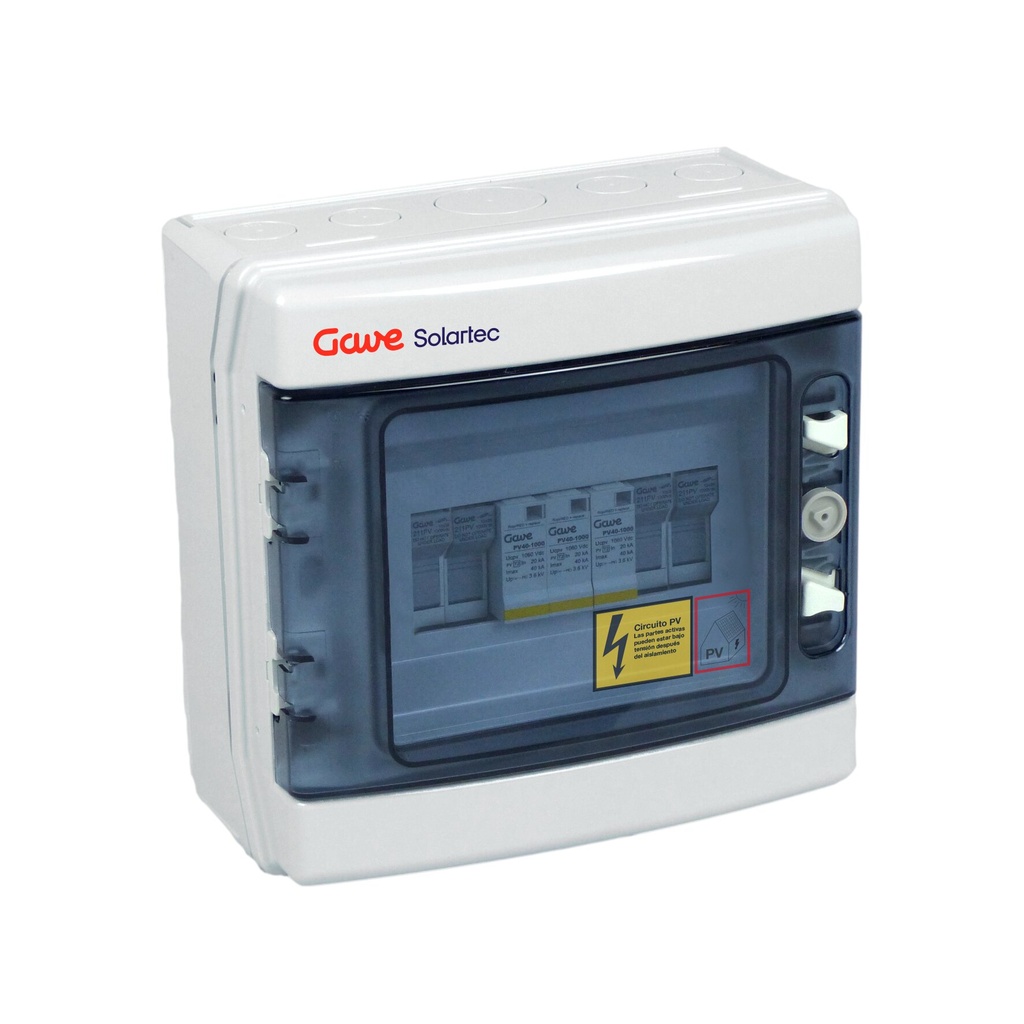 CAJA MODULAR GAVE CONEXIÓN 2STR. FUS 20A - SIN SECCIONADOR + PROTECTOR SOBRETENSION II