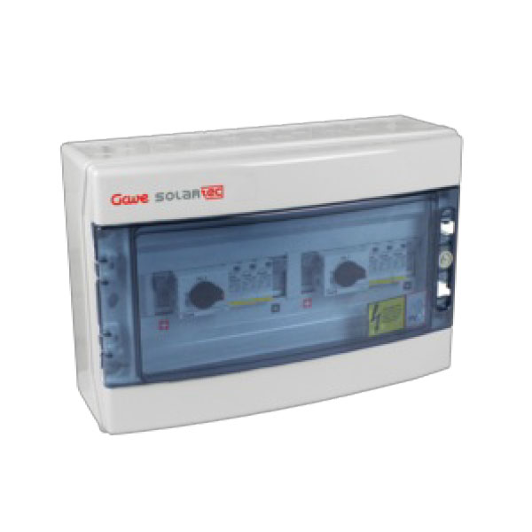 CAJA MODULAR CONEXIÓN PV 2MPPT - 1STRING FUS 20A + SECCIONADOR 25A + PROTECTOR SOBRETENSION II