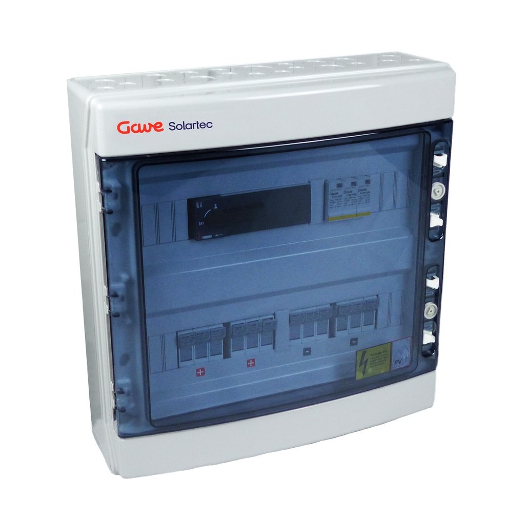 CAJA MODULAR CONEXION PV 6 STR. FUS. 15A + PROT.SOBRETENSION II