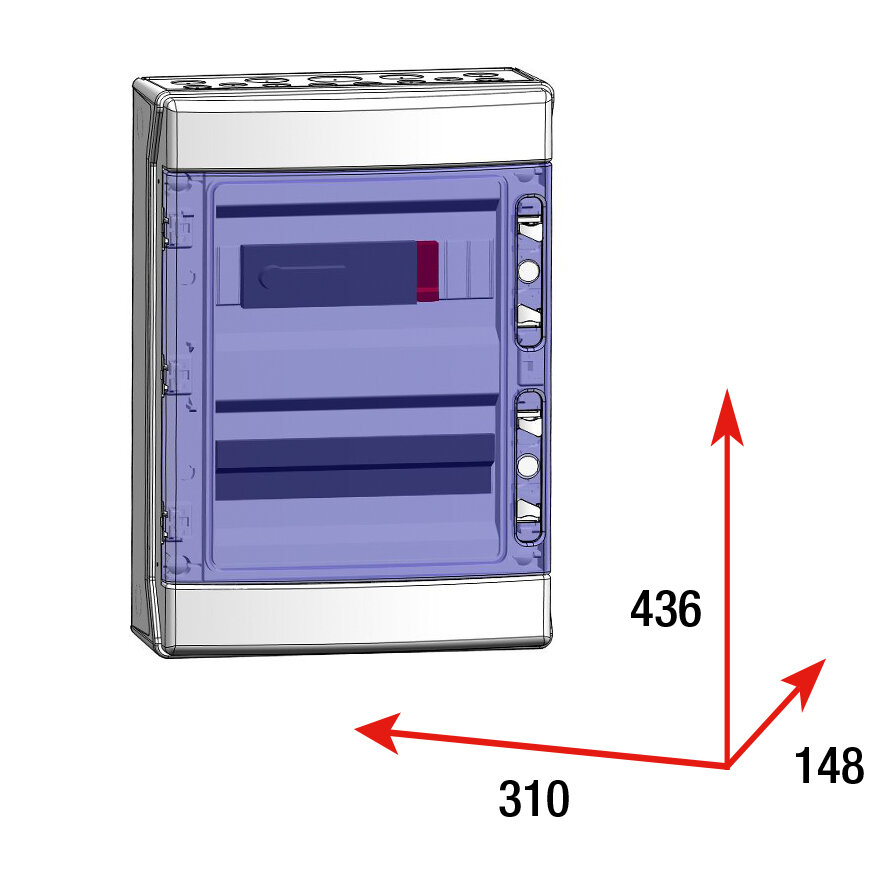 CAJA MODULAR GAVE CONEXIÓN PV - 6STR.FUS 15A + PROTECTOR SOBRETENSION UN 110V