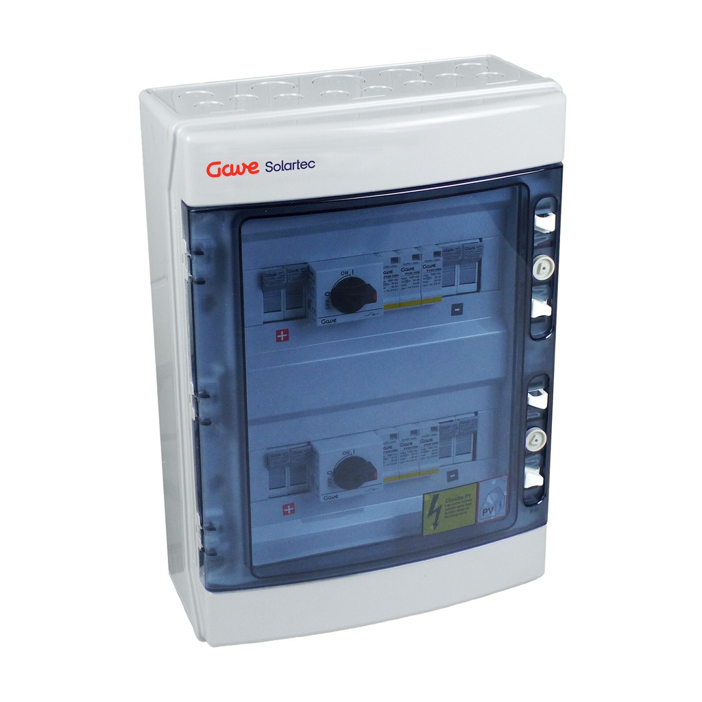 CAJA MOD.2STR.1000V 25A FUS12A 2MPPT SALIDAS INDIVIDUALES GAVE