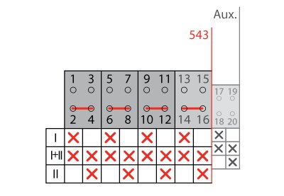 CONMUTADOR   LD I - I+II - II 4P 250A +CA GAVE