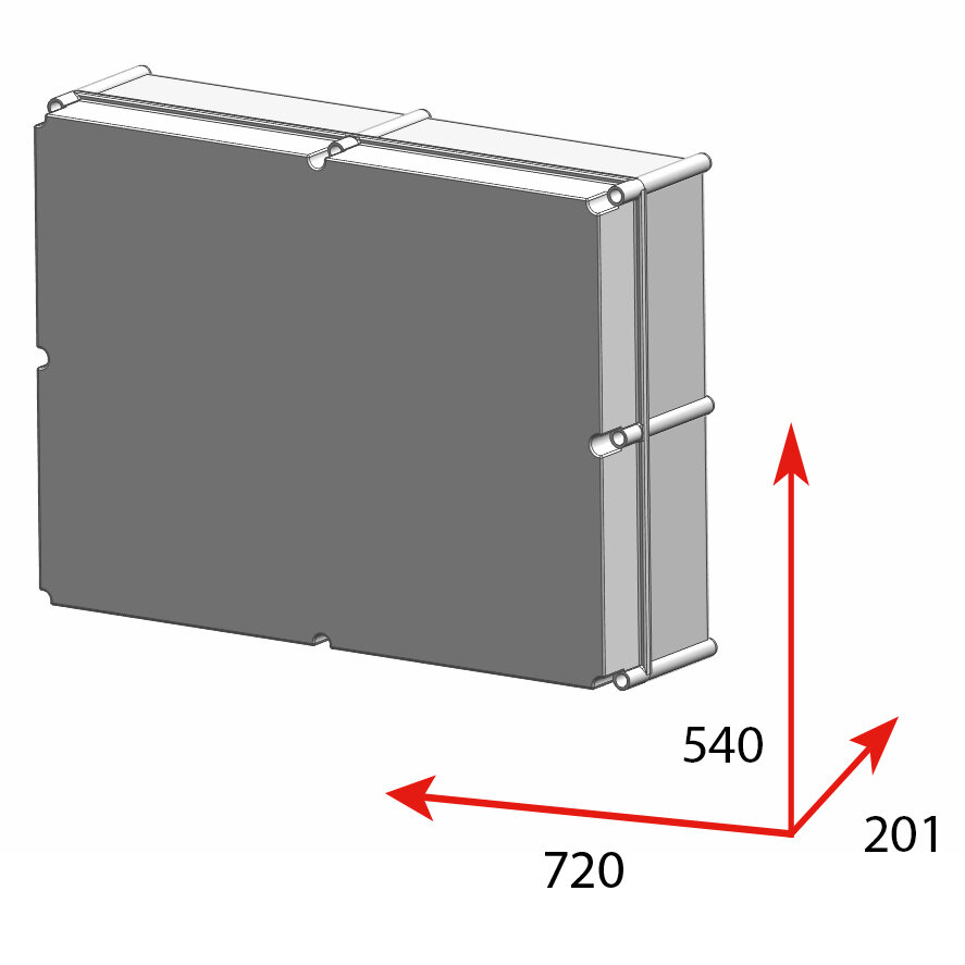 CAJA CONEXIÓN PV 1500V 9 STRINGS - FUS 15A - SECCIONADOR 160A + PROTECTOR SOBRETENSIONES GAVE
