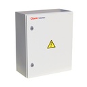 ARMARIO CONEXIÓN 400V AC 3P+N, ENTRADA PARA 2 INVERSORES HASTA 100A, SALIDA 200A CON DIFERENCIAL + PROTECTOR SOBRETENSIONES 